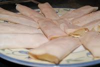 Pencas de queso y pavo braseado Pencas de queso y pavo braseado