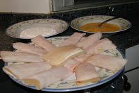 Pencas de queso y pavo braseado Pencas de queso y pavo braseado