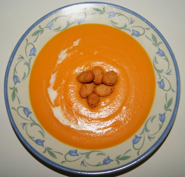 Crema de calabaza con fakkas Crema de calabaza con fakkas