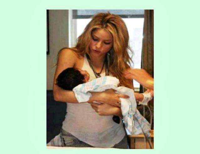 Primera imagen de Shakira con Milan.