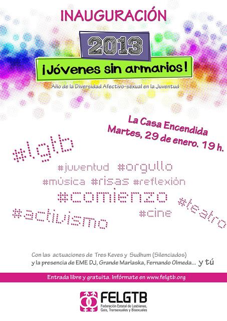 La FELGTB dedicará el 2013 a visibilizar la diversidad afectivo-sexual en la juventud