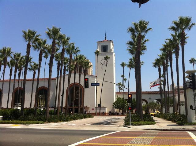 Rodando en la Union Station de Los Angeles