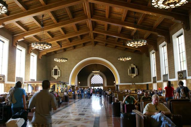 Rodando en la Union Station de Los Angeles