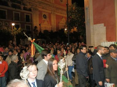 El Grupo Joven en la procesión del Niño Jesús de Praga de la Colegial del Santo Ángel.