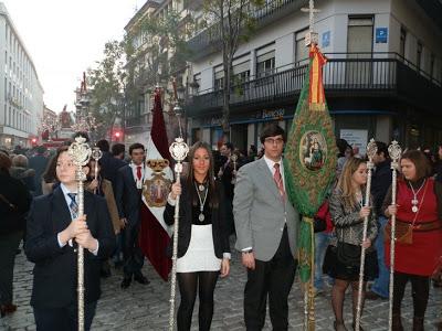 El Grupo Joven en la procesión del Niño Jesús de Praga de la Colegial del Santo Ángel.