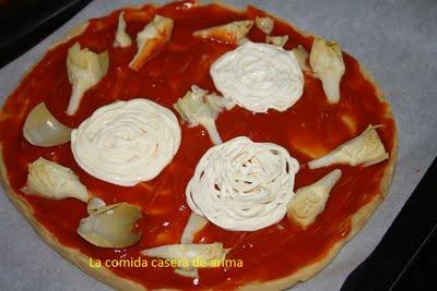 Pizza tres quesos Pizza tres quesos