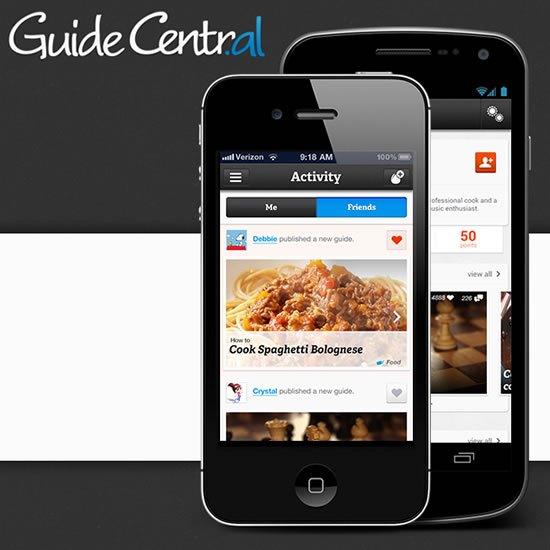 Aplicación móvil para generar y distribuir guías sobre COMO HACER cualquier cosa guide-central