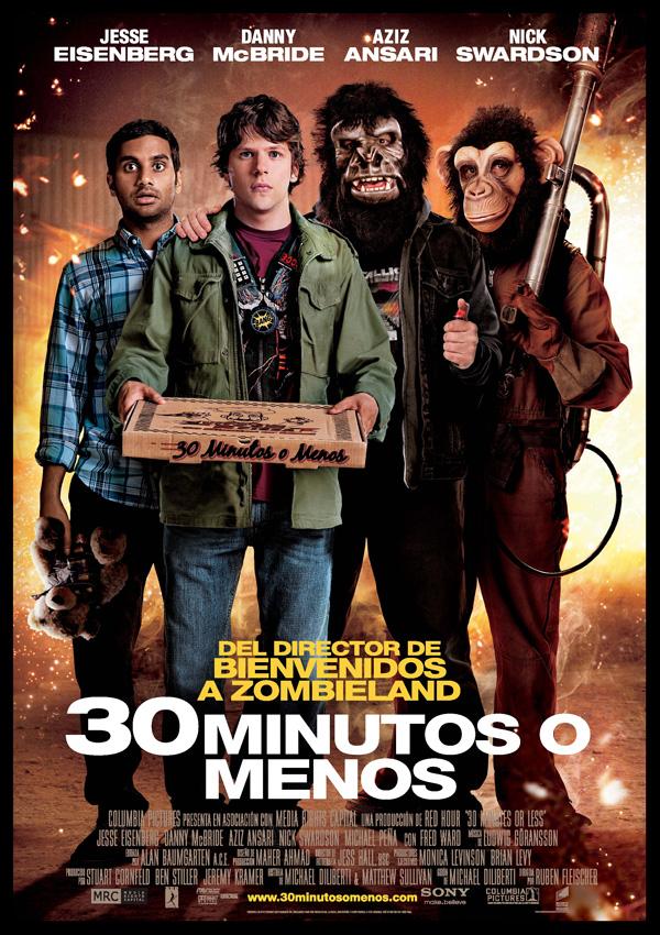 Póster: 30 minutos o menos (Ruben Fleischer, 2.011)