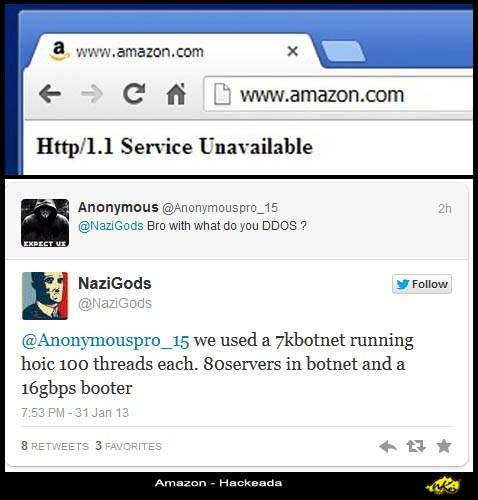La tienda Amazon sufre un ataque de hackers durante esta tarde Amazon Hacked