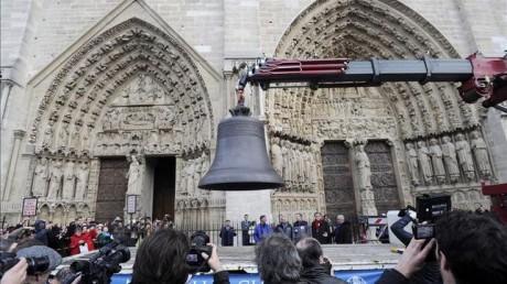 Se instalan nueve campanas nuevas en Notre Dame de París Campanas de Notre Dame 460x258 Se instalan nueve campanas nuevas en Notre Dame de París