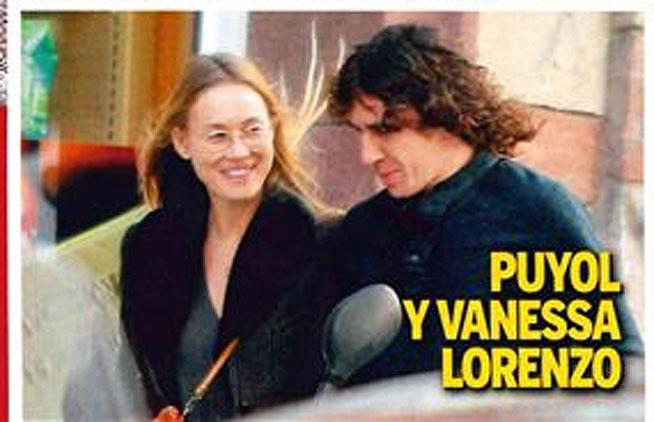 Carles Puyol y Vanessa Lorenzo