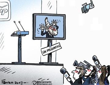 Rajoy dando la cara Rajoy dando la cara