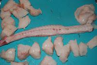 Brochetas de rape con langostinos Brochetas de rape con langostinos