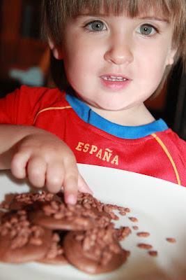 Chocolatinas con arroz inflado Chocolatinas con arroz inflado