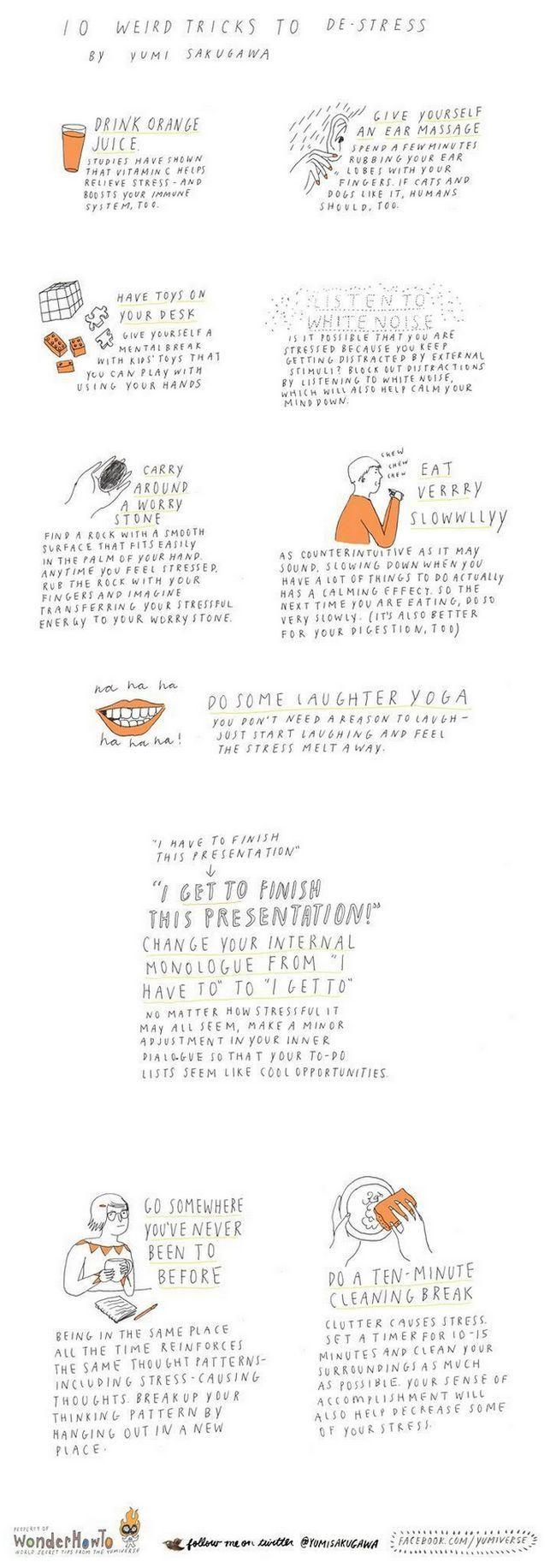 10 formas raras para combatir el estrés weird-tricks-de-stress