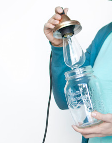 Lámparas con botes reciclados Lámparas con botes reciclados