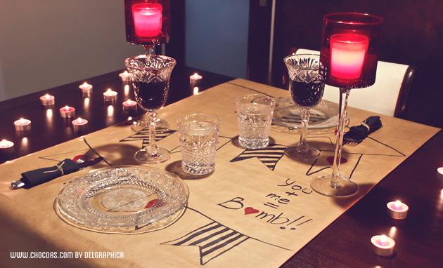 Ideas San Valentín - decoración mesa para una cena especial para 2 Ideas San Valentín - decoración mesa para una cena especial para 2