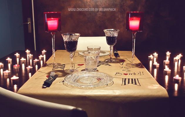 Ideas San Valentín - decoración mesa para una cena especial para 2 Ideas San Valentín - decoración mesa para una cena especial para 2