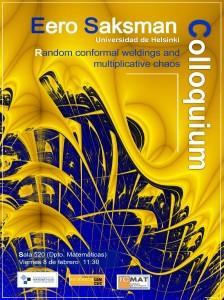 POSTER Eero Saksman en los coloquios ICMAT+UAM