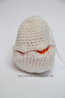 Huevo amigurumi crochet. Patrón facil.