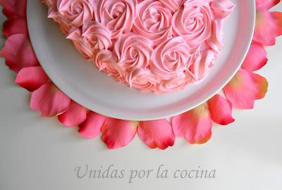 Tarta de Rosas por San Valentín