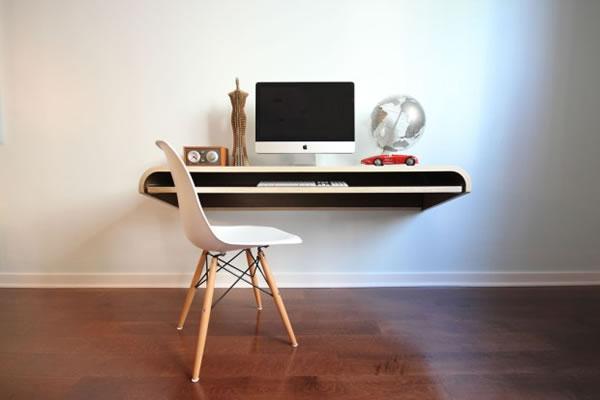 Minimal Float Wall Desk :: escritorio flotante