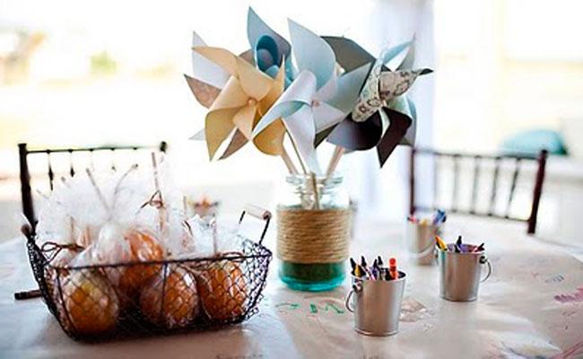 detalles para la mesa de los niños detalles para mesa Ideas para decorar comuniones en casa