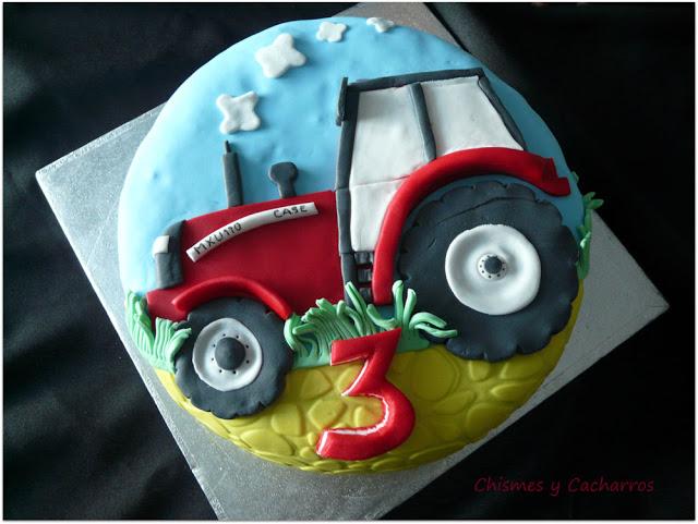 Tarta tractor para el cumpleaños de Alvaro Tarta tractor para el cumpleaños de Alvaro