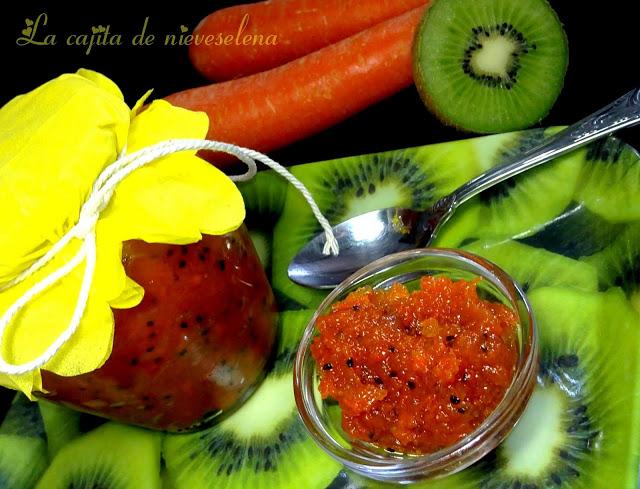 Mermelada de zanahoria y kiwi Mermelada de zanahoria y kiwi
