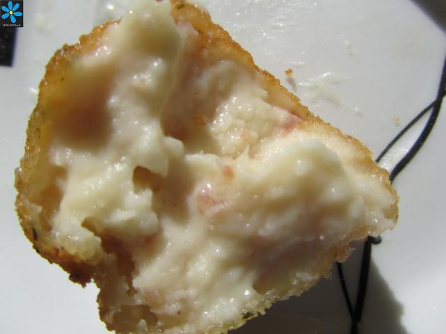 Croquetas de bacon a los dos quesos Croquetas de bacon a los dos quesos