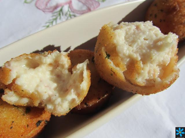Croquetas de bacon a los dos quesos Croquetas de bacon a los dos quesos