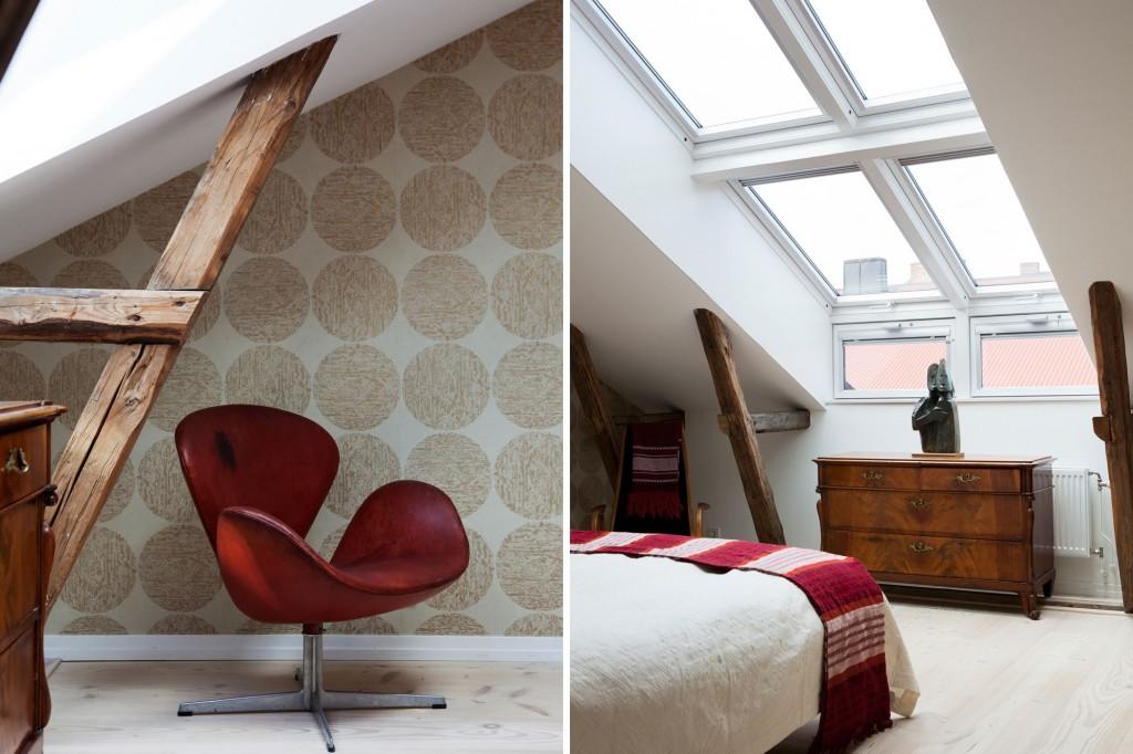 El salón de un espectacular ático El salón de un espectacular ático