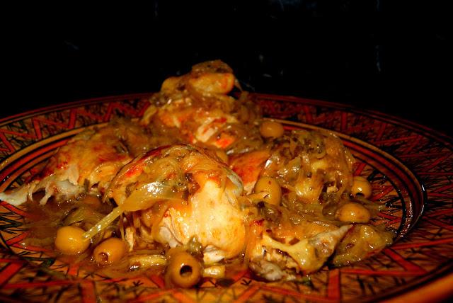 Tajine de pollo con limon y aceitunas Tajine de pollo con limon y aceitunas