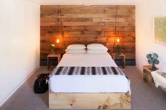 Decoración_habitaciones_hotel_The_Graham_&_Co Decoración_habitación_impecable_con_líneas_sencillas_madera_y_aire_industrial