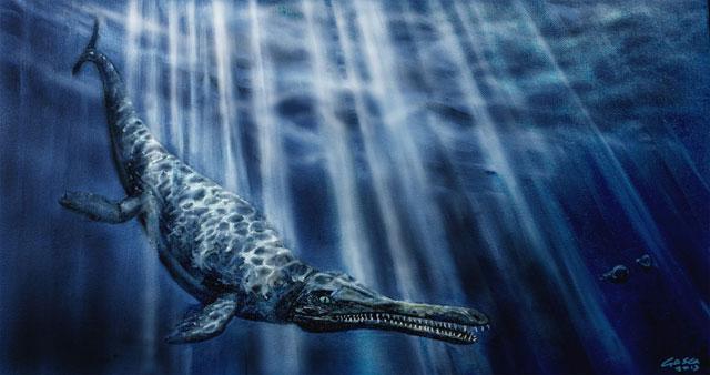 Maledictosuchus riclaensis, reconstrucción Maledictosuchus riclaensis, reconstrucción