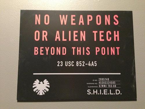 Imagen del set de rodaje de ‘S.H.I.E.L.D.’ shield