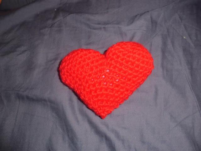 Sorteo de corazon de ganchillo Sorteo de corazon de ganchillo
