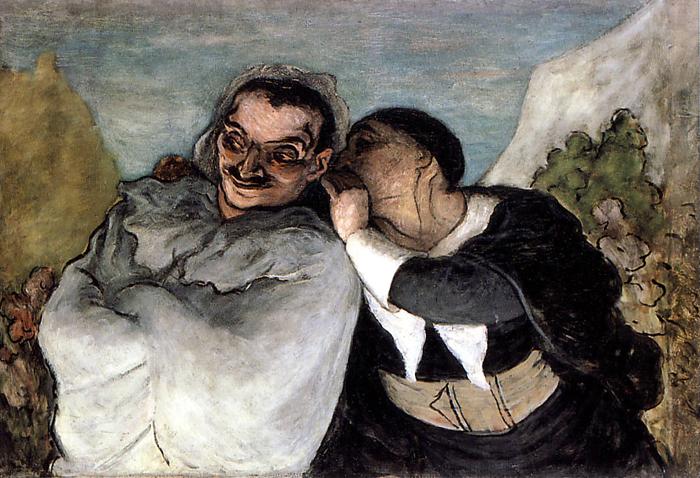 imagen Crispin y Scapin de Daumier imagen Crispin y Scapin de Daumier