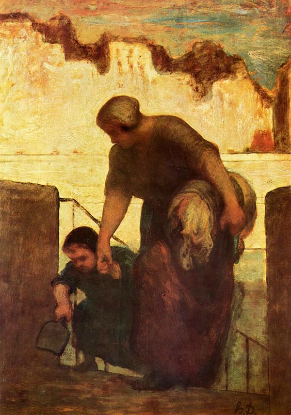 imagen la lavandera Daumier imagen la lavandera Daumier
