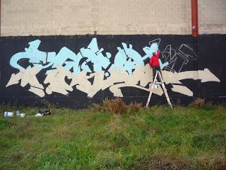 Graffiti Radok - First wall of the year -