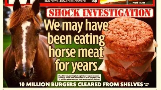 Retiran del mercado lasaña hechas con caballo ADN de carne de equino en hamburguesas de cinco cadenas de supermercados