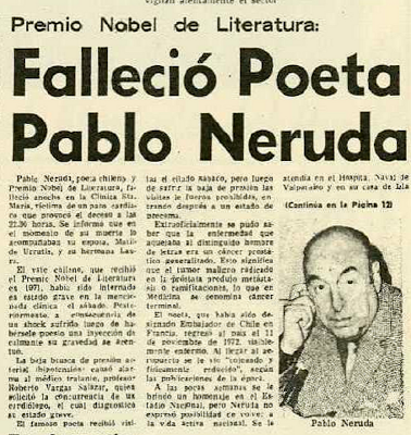 investigan posible asesinato de Pablo Neruda