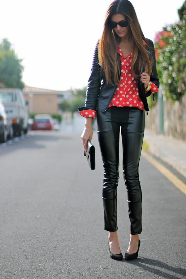 Dots and leather