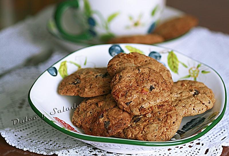 COOKIES DE CHOCOLATE Y CITRICOS CONFITADOS COOKIES DE CHOCOLATE Y CITRICOS CONFITADOS