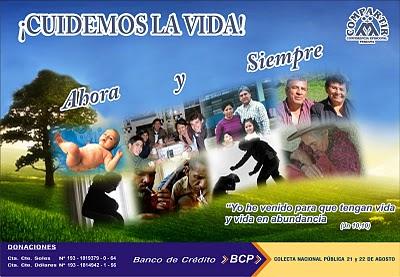 “¡CUIDEMOS LA VIDA, AHORA Y SIEMPRE!”: LLAMADO DE LA CAMPAÑA DE SOLIDARIDAD COMPARTIR 2010 “¡CUIDEMOS LA VIDA, AHORA Y SIEMPRE!”: LLAMADO DE LA CAMPAÑA DE SOLIDARIDAD COMPARTIR 2010