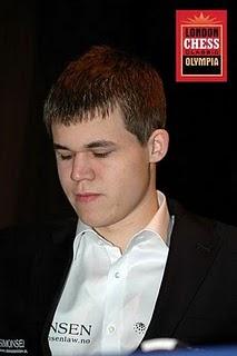 Anand y Carlsen en el London Chess Classic 2010