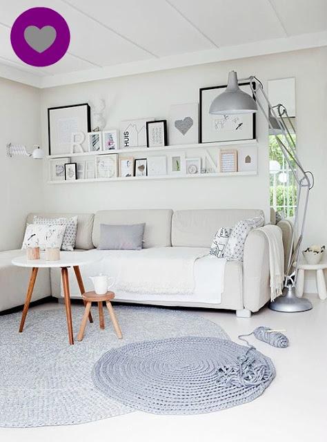 deco: un salón blanco y gris deco: un salón blanco y gris