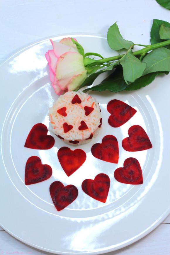 Di te quiero con una remolacha Beet hearts