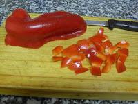 Garbanzos marineros a los dos pimientos Garbanzos marineros a los dos pimientos