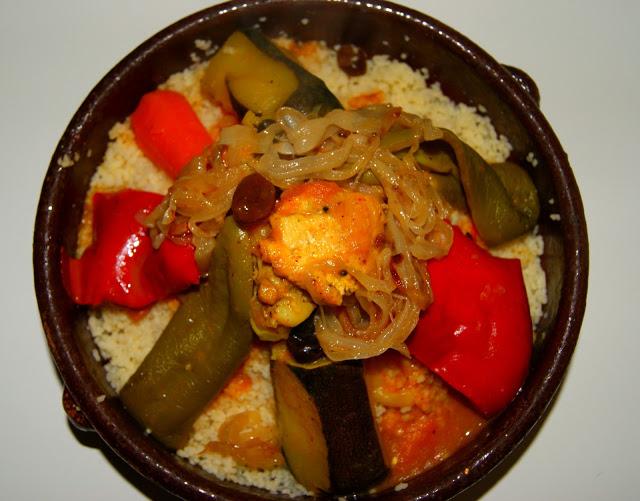 Cuscus rapido de verduras y pollo Cuscus rapido de verduras y pollo